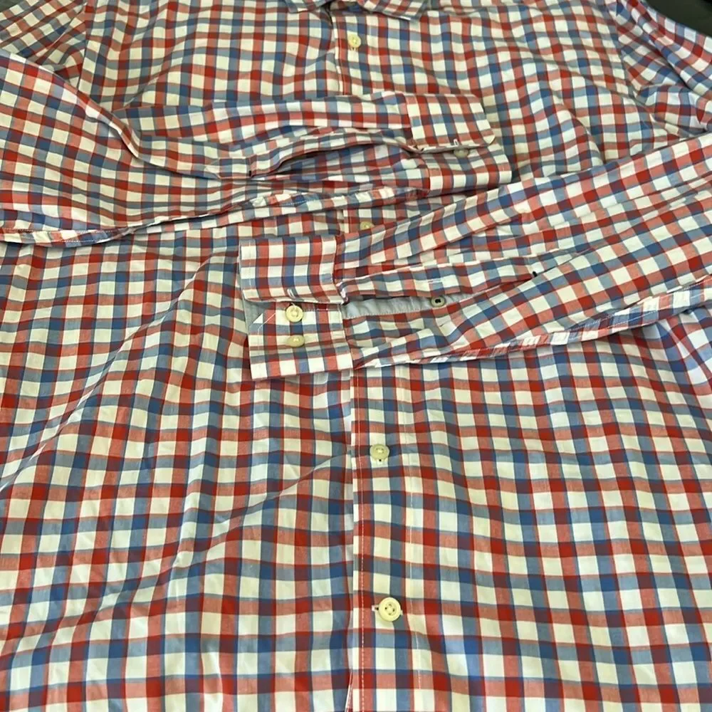 Banana Republic Soft Wash Plaid Shirt Size XL